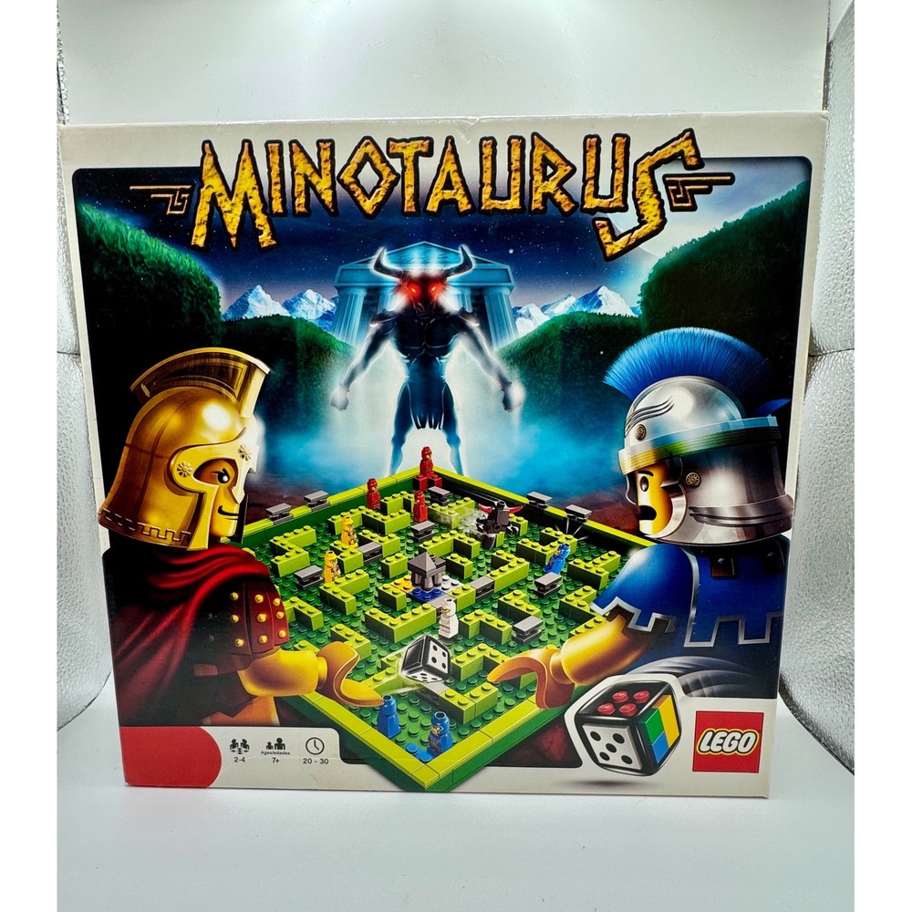 LEGO Minotaurus Board Game 3841 Greek Mythology Labyrinth Strategy Complete Set